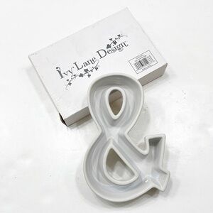 Ivy Lane Design & sign ceramic candy dish / charcuterie board